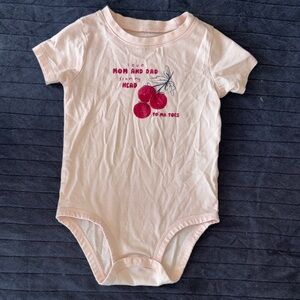 Carter's Pink Cherry Graphic Bodysuit